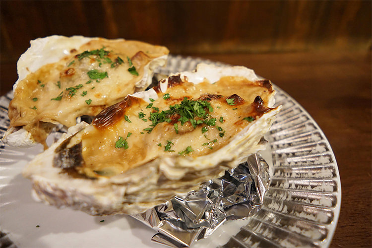 オイスターロックフェラー（牡蠣グラタン） 牡蠣ングダム 広島はしご牡蠣