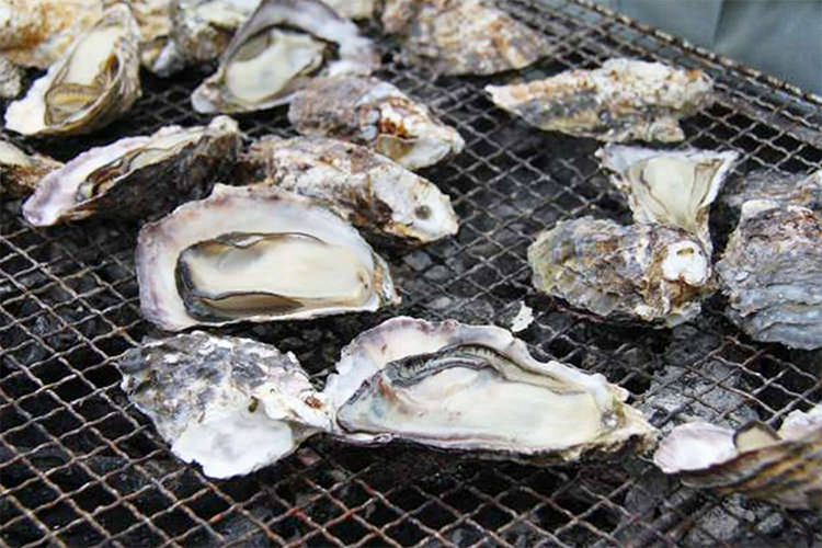 かき小町の焼き牡蠣 牡蠣ングダム 広島はしご牡蠣