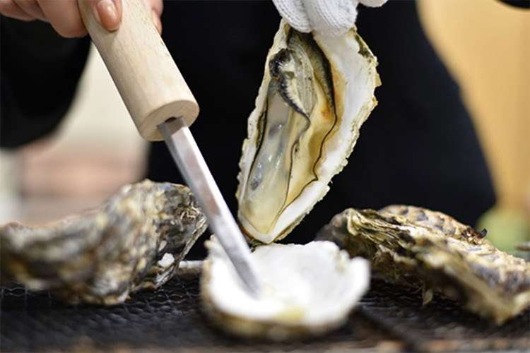 炭火焼 牡蠣ングダム 広島はしご牡蠣