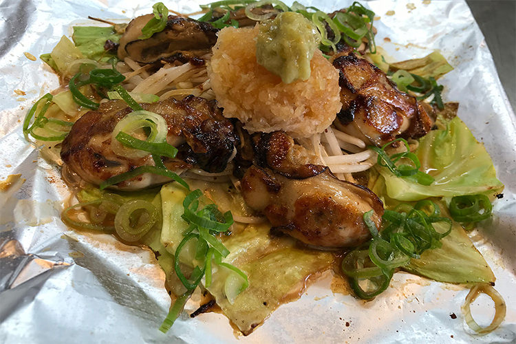 広島県産カキのおろしポン酢 牡蠣ングダム 広島はしご牡蠣