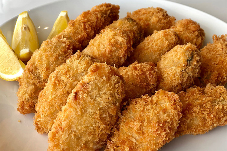 倉橋産の牡蠣を使った牡蠣フライ 牡蠣ングダム 広島はしご牡蠣