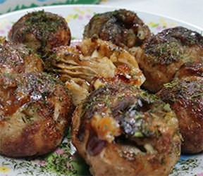 牡蠣入りたこ焼き 牡蠣ングダム 広島はしご牡蠣