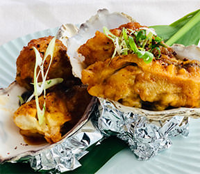 牡蠣のソース焼き 牡蠣ングダム 広島はしご牡蠣