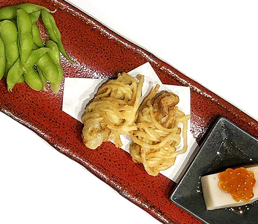 牡蠣の蕎麦巻天ぷらおつまみセット 牡蠣ングダム 広島はしご牡蠣