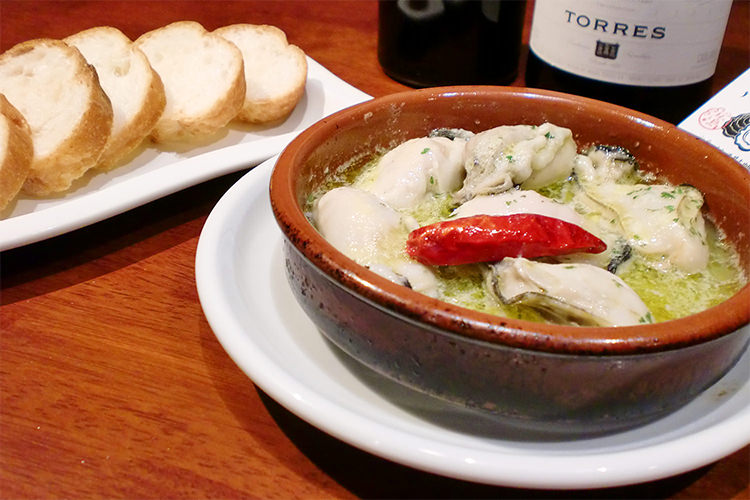 牡蠣のアヒージョ 牡蠣ングダム 広島はしご牡蠣